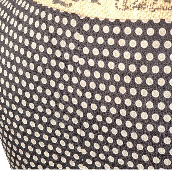 Evan Picone Black Label Women's Polka Dot Twist Bodycon Midi Dress Size 6 Black - Picture 8 of 13